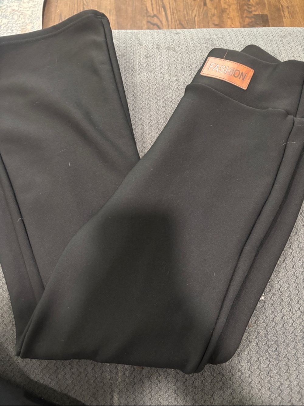⭐️2/$10 - black fleece lined pants